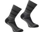 Regatta - Calze "Samaris 3 Season"" Da Uomo (Confezione Da 2) RG5824 (43 Eu - 47 Eu) (Grigio Granito/Grigio Acciaio Chiaro)"