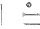 Viti Per Pannelli Truciolari Zincate 5 X 90 Mm Torx 25 A Filettatura Parziale - Confezione Da 200 Pezzi
