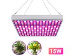 Tolletour Lampada Per Piante Led A Spettro Completo 15W 225Leds Luce Per Piante Luce Per Piante Da Interno, Idroponica, Semina Interna Di Fiori Veg, Verdure E Fiori
