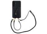 Samsung Galaxy A55 Sleeve - Pelle Finta - Custodia/Copertura Rigida Selencia Con Cinturino/Copertura Posteriore - Nero
