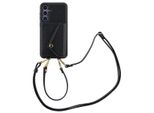 Samsung Galaxy S23 Fe Sleeve - Pelle Finta - Custodia/Copertura Rigida Selencia Con Cinturino/Copertura Posteriore - Nero