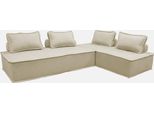 Sweeek - Set Di 2 Poltrone A 2 Posti Per Divano Modulare - Beige