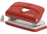 Q-CONNECT KF14216 Punzone A Foratura, 10 Fogli, Rosso/Grigio