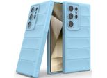 Custodia Per Samsung Galaxy S25 Ultra Soft Tpu Silicone Antiurto Protettivo Blu