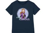 Frozen - Maglietta "Stay Curious"" Per Bambini TV4238 (128) (Blu Navy)"