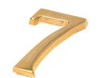 Numeri Autoadesivi Per Porte - Adesivi Numeri Civici 0-9 - Numeri Indirizzo Casa - Indirizzo Casa - 5 Centimetri Colori Dorati (Sette)