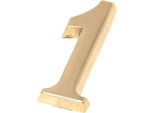Numeri Autoadesivi Per Porte - Adesivi Numeri Civici 0-9 - Numeri Indirizzo Casa - Indirizzo Casa - 5 Centimetri Colori Dorati (Uno)