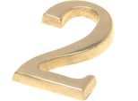 Numeri Autoadesivi Per Porte - Adesivi Numeri Civici 0-9 - Numeri Indirizzo Casa - Indirizzo Casa - 5 Centimetri Colori Dorati (Due)