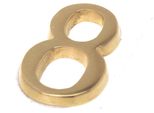Numeri Autoadesivi Per Porte - Adesivi Numeri Civici 0-9 - Numeri Indirizzo Casa - Indirizzo Casa - 5 Centimetri Colori Dorati (Otto)