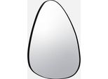 Specchio Decorativo Da Parete In Metallo Nero Dalla Forma Organica, Nero