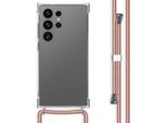Imoshion Custodia Protettiva Samsung Galaxy S24 Ultra Con Fascia Posteriore Con Catena Custodia Per Cellulare Per Samsung Galaxy S24 Ultra - Rosegold