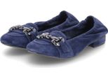 Kaerlek Ballerine Da Donna In Pelle Scamosciata Blu Taglia: 39