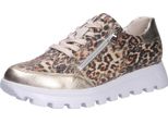 WaldläUfer Sneaker Bassa Donna Ajala Beige Pelle Mix Tessile Taglia: 39