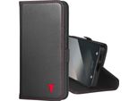 Torro Custodia In Pelle Per Galaxy S25+ (Con Funzione Stand) - Nero Con Dettagli Rossi