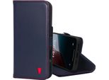 Custodia A Portafoglio In Pelle Torro Per Iphone 16 Pro Max (Con Funzione Stand E Ricarica Magsafe) - Blu Navy