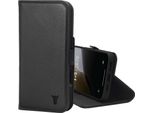 Custodia A Portafoglio In Pelle Torro Per Iphone 16 Plus (Con Funzione Stand E Ricarica Magsafe) - Nero
