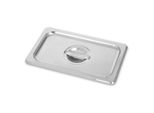 Vertes Gn Coperchio 1/4 Gastro Norm Gastronorm (Acciaio Inox, Igienico, Antiruggine, Antigraffio, Resistente Alle Temperature Da -40° A +300°C, Con Maniglia)