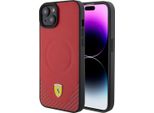 Ferrari Iphone 15 E 14 Plus Custodia Rigida - Magsafe - Carbonio - Rosso