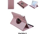 Custodia A Libro Per Tablet Apple Ipad Mini 5 Ruotabile In Oro Rosa Per Ipad Mini 5 2 Posizioni Di Visualizzazione
