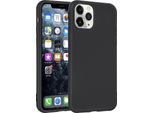 Apple Iphone 11 Pro Custodia Cover Posteriore In Silicone Nero - Soft Touch