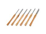 Set Di Scalpelli Da Tornitura Eberth Con Custodia In Legno, 6 Scalpelli Da Tornitura In Hss Di Alta Qualità, Acciaio Ad Alta Velocità, 6 Pezzi. Set Di Scalpelli Per La Tornitura Del Legno Con Gli Stampi Più Importanti