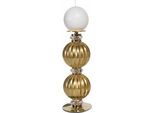 Casa Padrino Luxury Porcelain Crystal Candleholder Gold H. 30 Cm - Italy