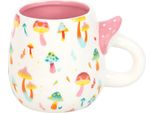 Something Different - Tazza Da Caffè "Funky Fungi"" SD6688 (Taglia Unica) (Bianco)"
