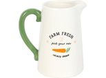 Something Different - Caraffa Per Fiori "Farm Fresh Carrot Patch"" SD6780 (Taglia Unica) (Bianco/Verde)"