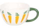 Something Different - Tazza Da Caffè "Carrot Patch"" SD6762 (Taglia Unica) (Bianco/Arancione/Verde)"