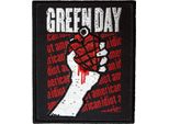 Green Day - Testo Ripetuto - Toppa Da Stirare "American Idiot"", Tessuto RO12879 (Taglia Unica) (Nero/Bianco/Rosso)"