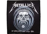 Metallica - Toppa Stampata "In Vertigo"" - Poliestere RO12896 (Taglia Unica) (Nero/Bianco)"