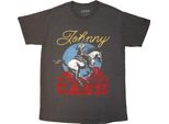 Johnny Cash - Maglietta "Gallop"" Per Uomo/Donna Unisex RO12984 (Xl) (Antracite)"