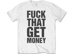 The 1975 - Maglietta "Fuck That Get Money"" Per Uomo/Donna Unisex RO6344 (Xxl) (Bianco/Bianco-Blu)"