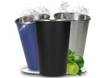 Tazza In Acciaio Inox Da 500 Ml "Metallo"" - Tazza In Materiale Riciclato Super Robusta E Durevole - Tazza Riutilizzabile Da Portare Con Sé, Ideale Per Il Campeggio, Le Escursioni, Le Feste E Molto Altro Ancora"
