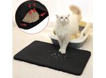 Jayseuw Tappetino Per Lettiera Per Gatti Impermeabile, Dimensioni 78 X 60 Cm Tappetino Per Lettiera Per Gatti Con Design A Nido D'ape, Tappetino Per La Raccolta Della Lettiera Per Gatti Con 2 Strati