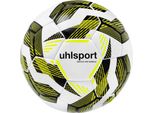 Uhlsport Calcio Pro Synergy (Sz. 5) Pallone Da Allenamento - Bianco / Nero / Giallo Neon