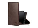 Torro Custodia In Pelle Per Galaxy S23 Ultra (Con Funzione Stand) - Marrone Scuro