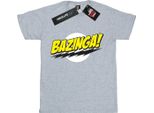 The Big Bang Theory - Maglietta "Bazinga"" Per Ragazzi BI1581 (128) (Grau)"