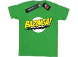The Big Bang Theory - Maglietta "Bazinga"" Per Ragazzi BI1581 (152-158) (Verde Irlandese)"