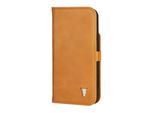 Custodia In Pelle Torro Per Iphone 12 / Iphone 12 Pro (Con Funzione Stand) - Marrone Chiaro
