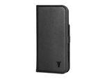 Custodia In Pelle Torro Per Iphone 12 / Iphone 12 Pro (Con Funzione Stand) - Nero