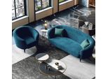 Velluto Divano 3 Posti In Tessuto Zona Giorno Relax Seduta Design Divano Salotto Divani