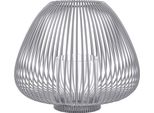 Blomus Lanterna Lyva Con Cilindro Di Vetro Grigio Acciaio In Diverse Misure, Selezione:Lanterna Lyva - Taglia M