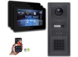 Videocitofono Ip Goliath Con Telecamera Display Codice Numerico Da 7 Pollici Antracite : Scatola Da Incasso : 7 Pollici In Nero : 3 Monitor Numero: 3 Monitor Colore: 7 Pollici In Nero Montaggio: Scatola Da Incasso