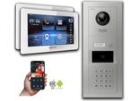 Videocitofono Ip Goliath Con Telecamera 7 Pollici Codice Numerico Rfid Argento : 7 Pollici In Bianco : Scatola Da Incasso : 2 Monitor Numero: 2 Monitor Colore: 7 Pollici In Bianco Montaggio: Scatola Da Incasso