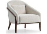Poltrona Imbottita Seduta Design Moderno Grigio Salotto Lusso Soggiorno 95X70X85