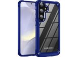Custodia Per Samsung Galaxy A35, Paraurti Ibrido In Pc Tpu Trasparente E Custodia Antiurto Blu