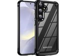 Custodia Per Samsung Galaxy A35, Paraurti Ibrido In Pc Tpu Trasparente E Custodia Antiurto Nera