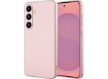 Custodia Per Samsung Galaxy S25+ Morbido Silicone Liquido, Custodia In Gomma Antiurto Rosa