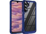 Custodia Per Samsung Galaxy A16 5G/4G, Paraurti Ibrido In Pc Tpu Trasparente E Custodia Antiurto Blu